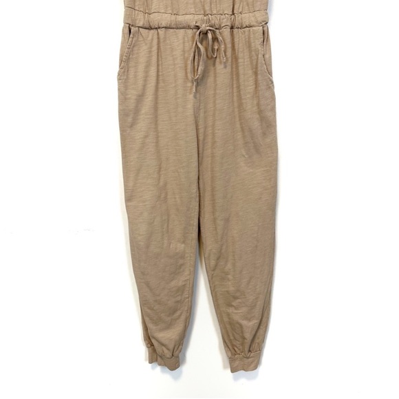 Three Bird Nest | Set To Go Textured Jumpsuit in Oatmeal Size M - Picture 4 of 10